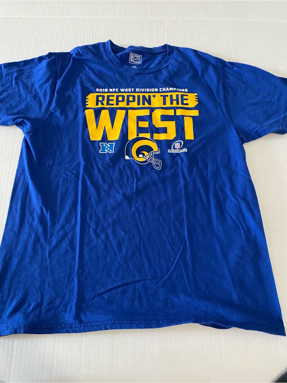 NFL Los Angeles Rams 'Reppin' The West' Blue Men’s T-Shirt Large